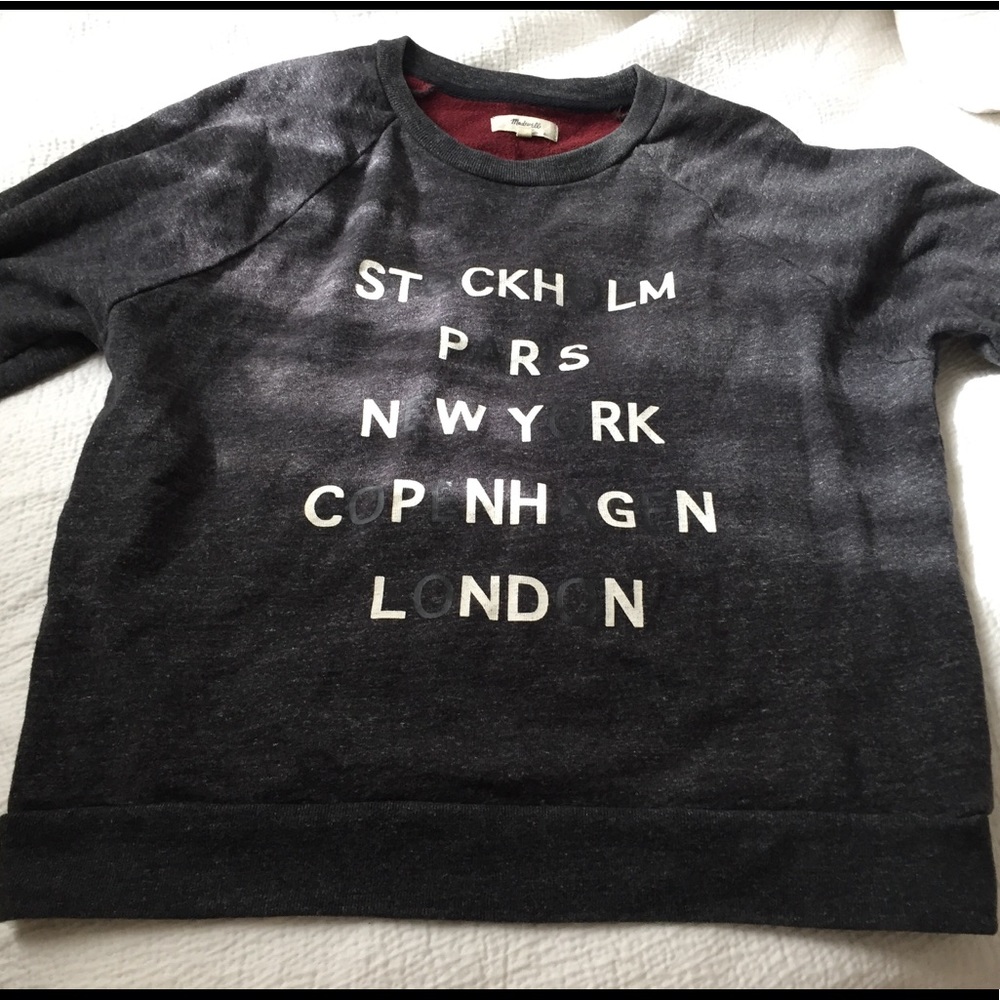 Madewell Tourguide Sweatshirt Size S
